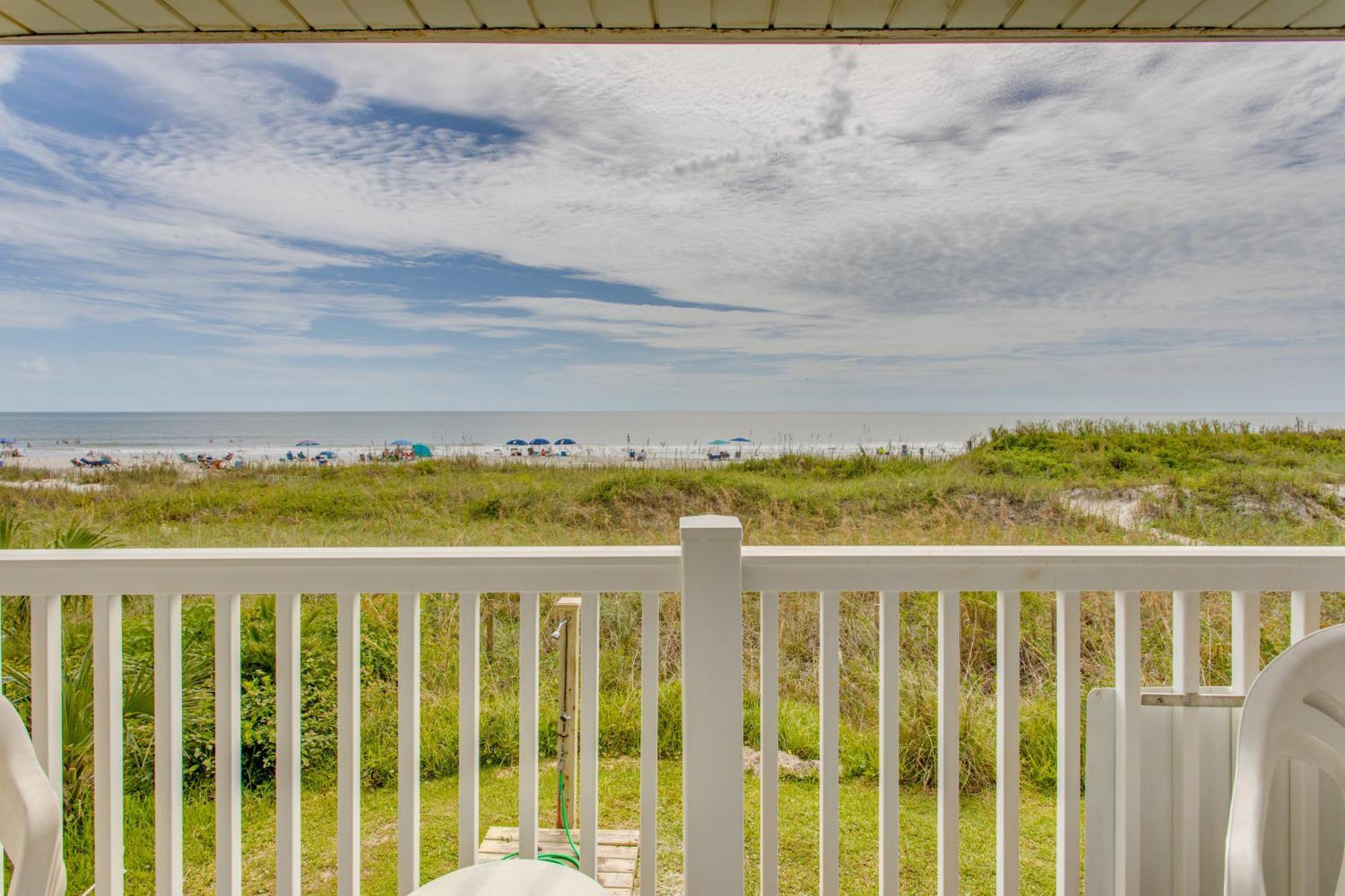 Sunny Windy Hill Beachfront Condo With Private Patio Myrtle Beach Eksteriør billede